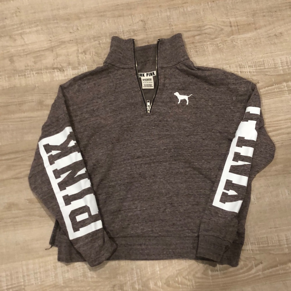 Qtr zip Pink sweatshirt